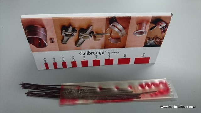 Calibrouge (Plastigage) mesure jeu mécanique